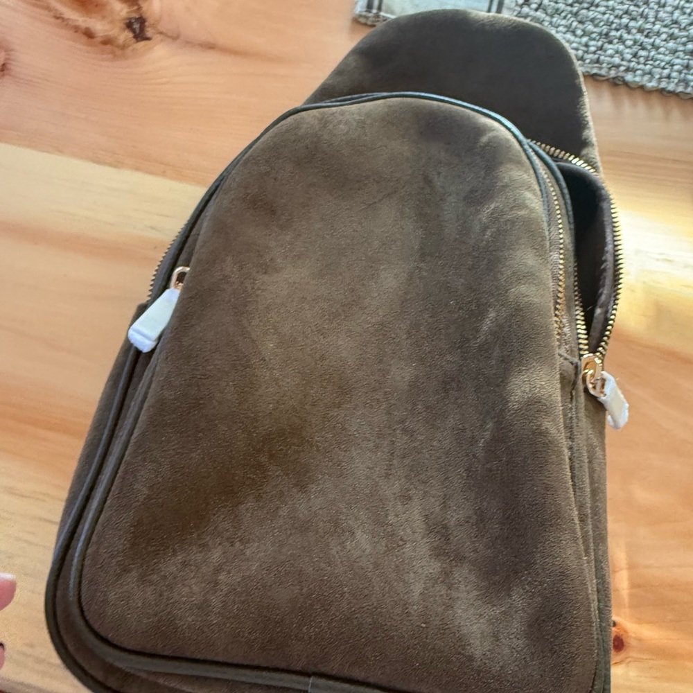 Shiraleah Olive Suede Crossbody Bag